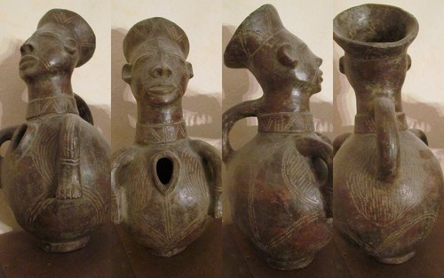 Poterie africaine gourde - poterie,